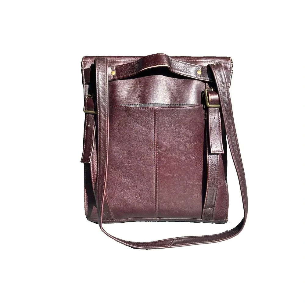 Vintage Wilson Pelle Studio Leather Flap Messenger Bag 90s Y2K Backpack